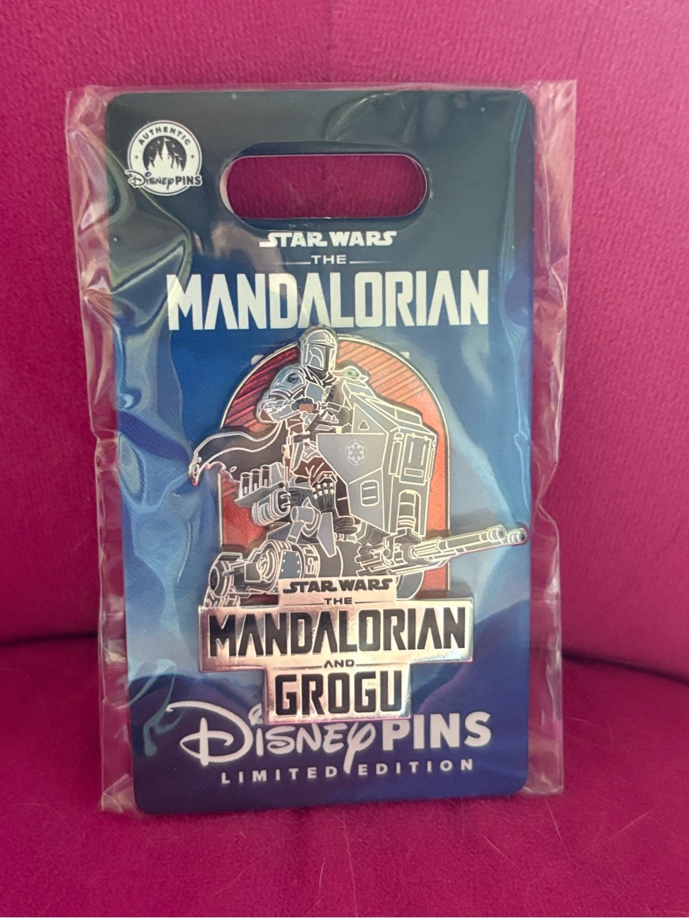 Disney Pins Star Wars The Mandalorian & Grogu Enamel Pin - Limited Release